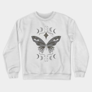 Moth and Moon Phases Crewneck Sweatshirt